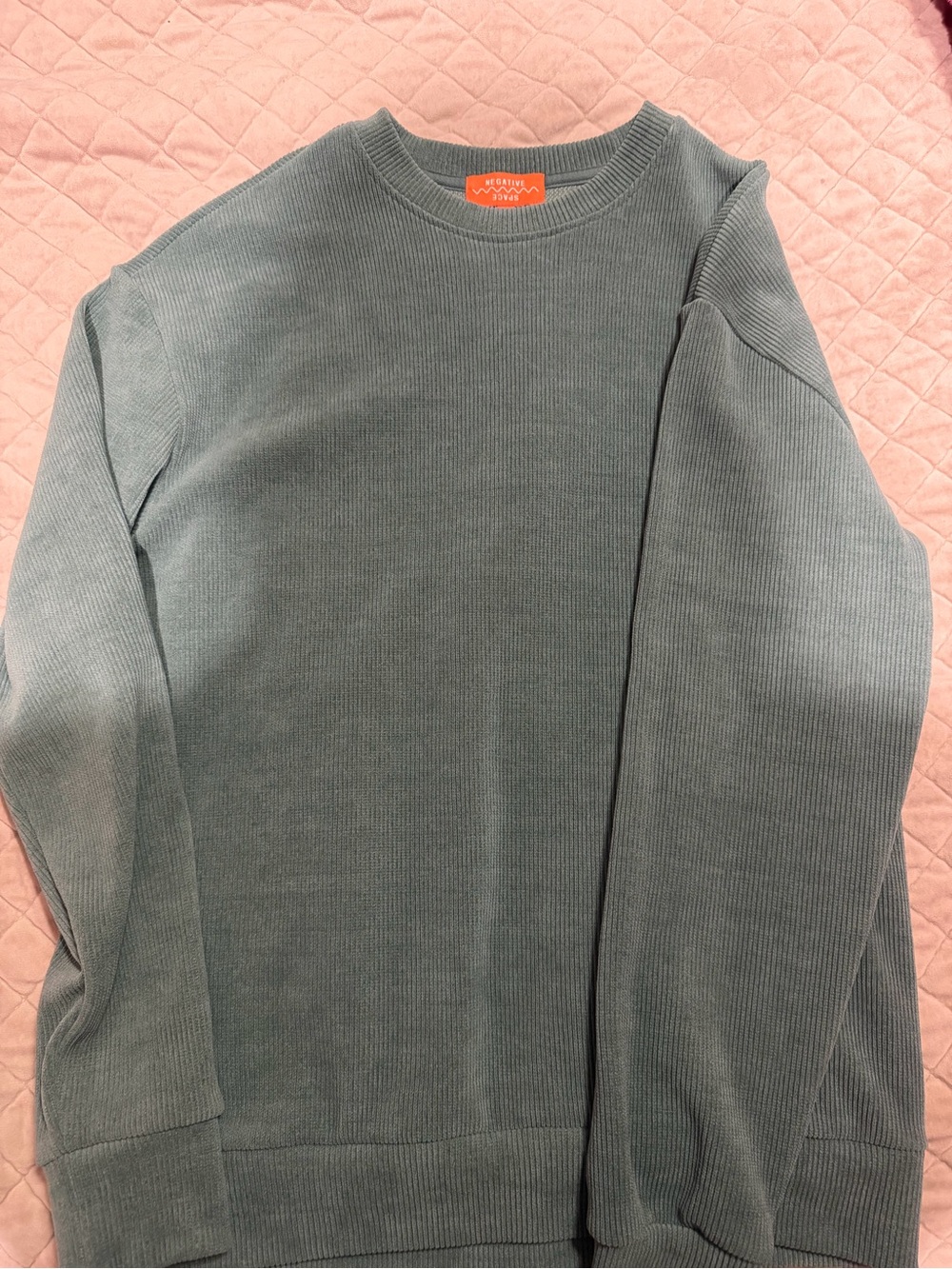 Men's Crewneck Sweater in Dusty Sage Green